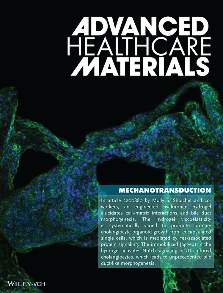 Cover of Advanced Healthcare Materials Magazine