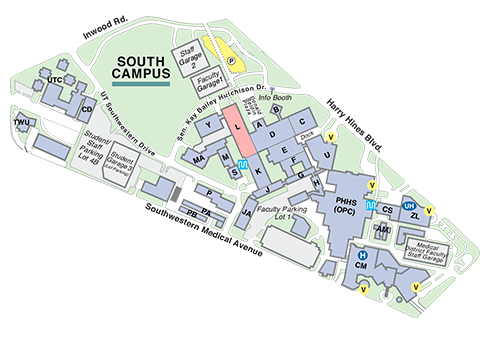 Ut Southwestern Map