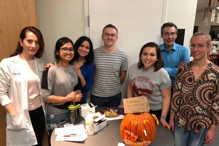 Cell Bio Dept annual pumpkin carving contest