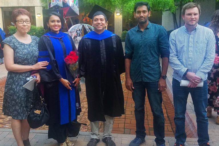 Sun-hee, Nipunika, Saikat, Vivek, and Kevin.