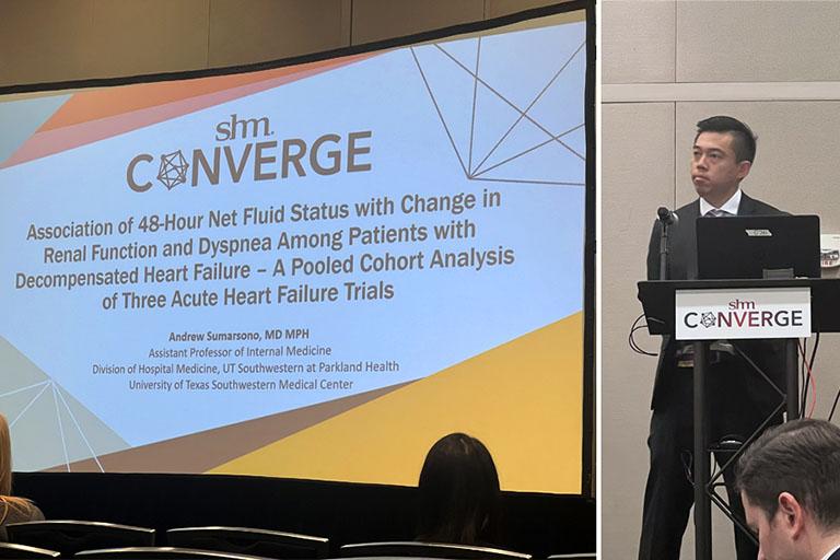 Dr. Andrew Sumarsono presenting at SHM Converge 2023