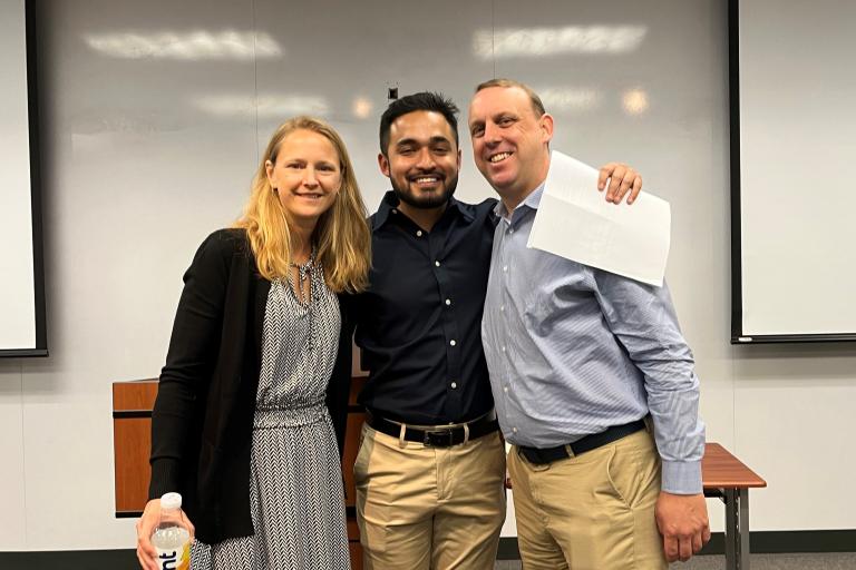 Dissertation Defense for Luis Reza with Angelique Whitehurst and Anthony Davis