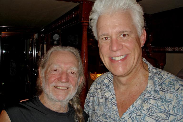 Dr. Eric Olson and Willie Nelson