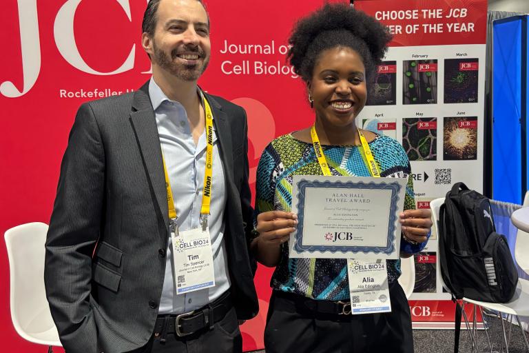 Alia wins the JCB Alan Hall Travel Award