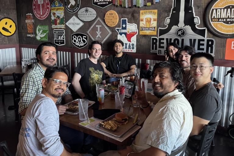 Ranjan Lab team at lunch.