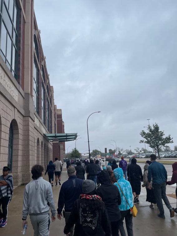 people walking together