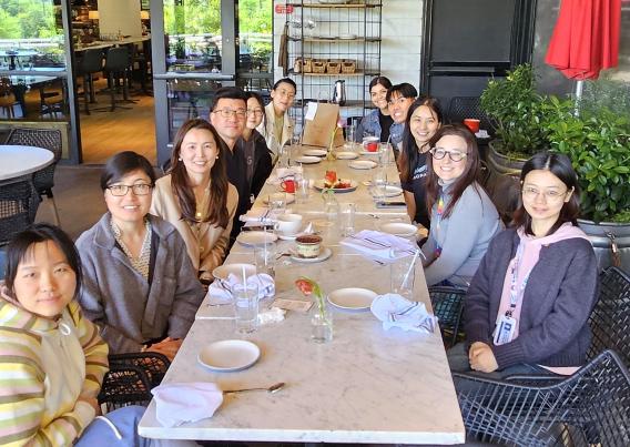 Farewell lunch for Lina Guo; we'll miss you Lina!