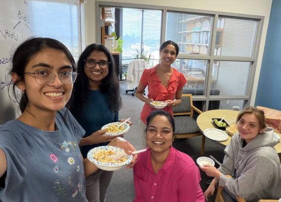 Gauri, Madu, Maggie, Alex, and Anju