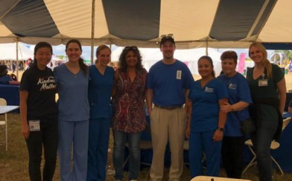 Dr. Jain and team at HCV screening event
