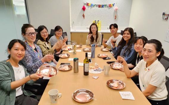 Liang lab members having fun