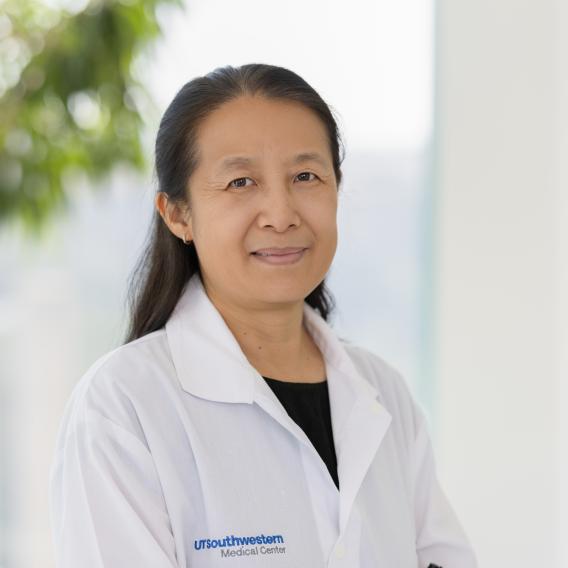 Headshot of Jie Han, M.S.