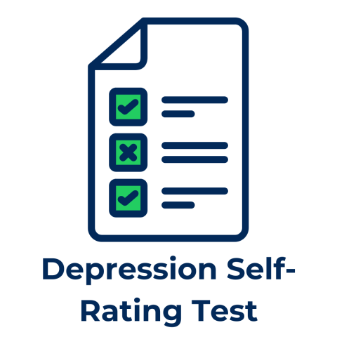 depression self-rating test icon