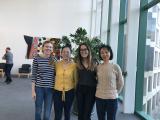 Four team members at Zhongtian's Farewell Party