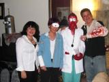 Lab members dressed up for halloween in 2008