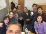 Lab members enjoying lunch together