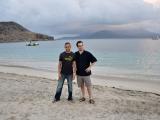 2010 St Kitts microRNA Meeting - Dr. Mendell with another lab member on the beach