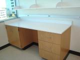Empty desk in New Lab