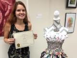 On My Own Time Art Show winner, 2016 Nancy Gillings, 1st place in Textiles and Fibers at UTSW