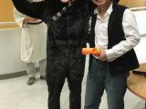 The Force Awakens - two lab members in costumes