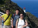 Tats Arai, Mo Yang and Heling Zhou exploring the Oahu coast