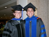 Joe and friend at graduation May 2013