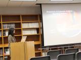 Siqi presenting her thesis research.