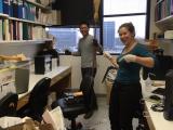 lab cleaning (Jiung and Magda)
