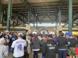 crowd at a stadium