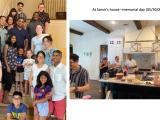 family and friends gather for a Memorial Day event at Dr. Parikh's house