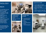 a collage of images and text featuring the equipment in the CMRU Physiology Lab