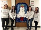 Holiday Snowman Door Decoration 2022