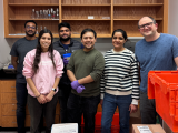 group photo moving into the new lab space