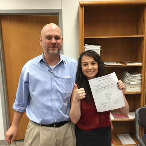 Kristina Aguilera with Dr. Brekken