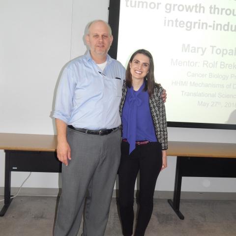 Mary Topalovski with Dr. Brekken
