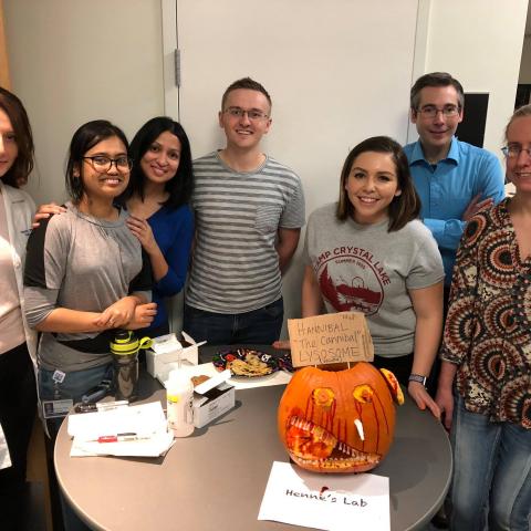 Cell Bio Dept annual pumpkin carving contest
