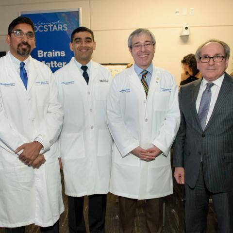 Dr. Greenberg standing with other DocStar recipients.