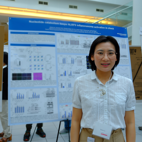 Danhui Liu, Ph.D. presenting her poster
